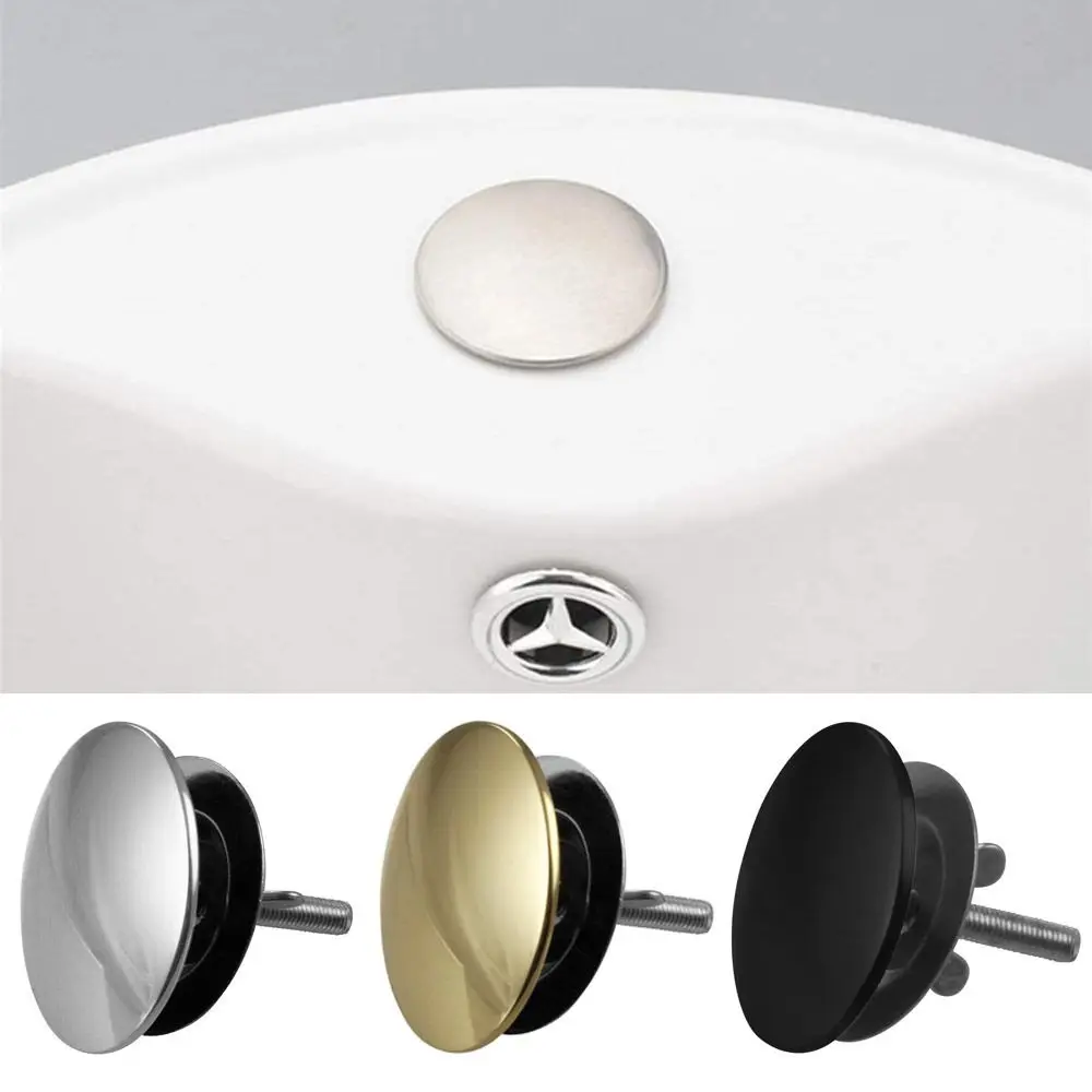 1PC Durable Matte black Stainless Steel kitchen counter Sink Stopper Plugs Faucet Hole Cover Sink Hole Cap