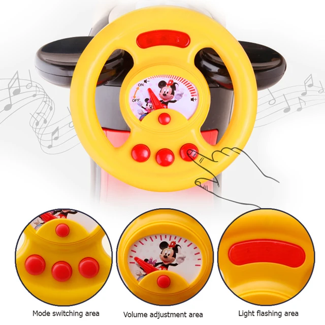 Disney Four Wheel Children's Baby Walker Bicycle Outdoor Riding Toys Car Baby Stroller Mickey Mouse Minnie Twist Car Kids Gifts 5