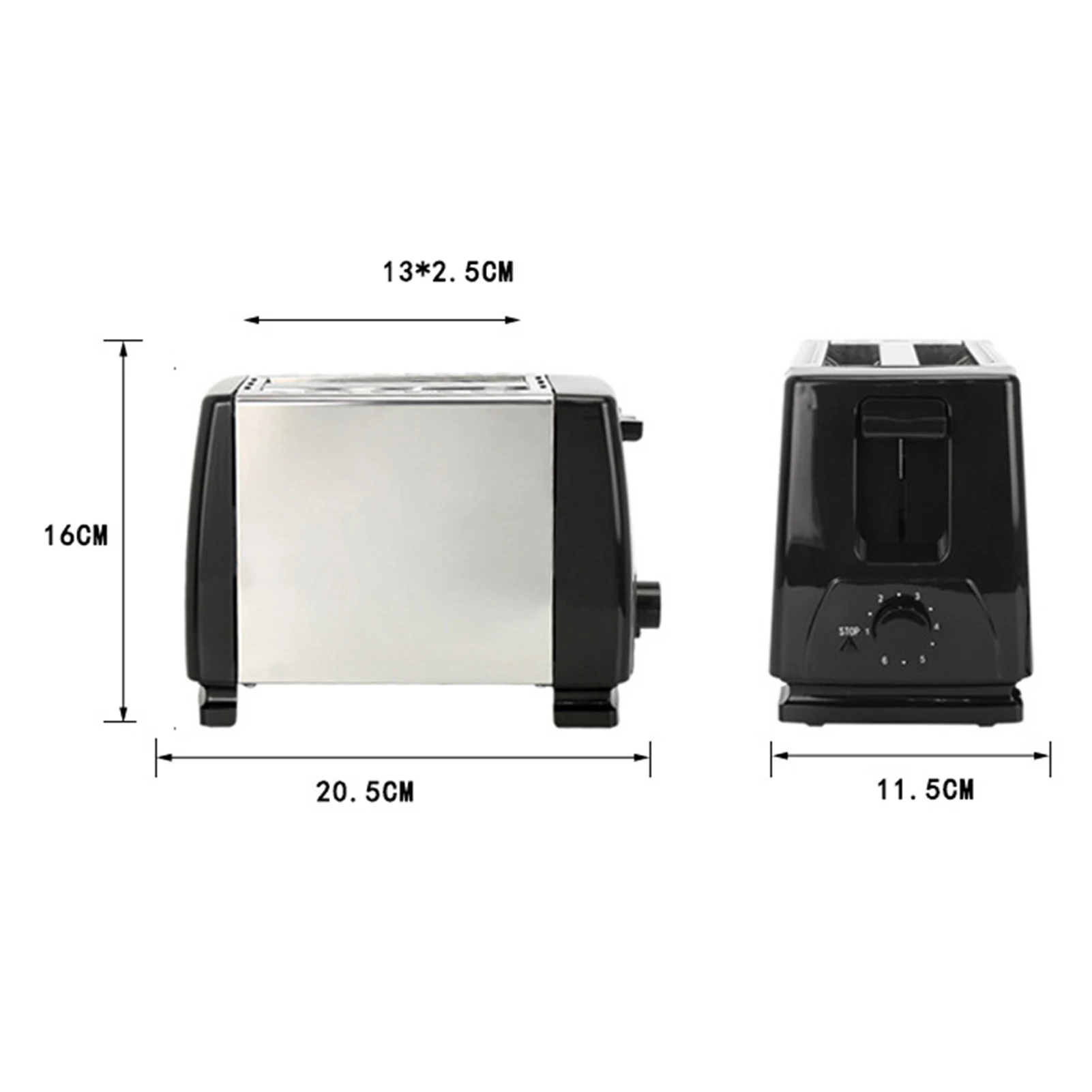Electric Toaster Fryer Household Automatic Bread Toaster Fast Heating 2 Slices Slots Bread Maker Cooking Stainless Steel Baking Breakfast Machine bread machine,electric toaster fryer