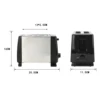 Household Automatic Bread Toaster Fast Heating 2 Slices Slots Bread Maker Cooking Stainless Steel Baking Breakfast Machine 3