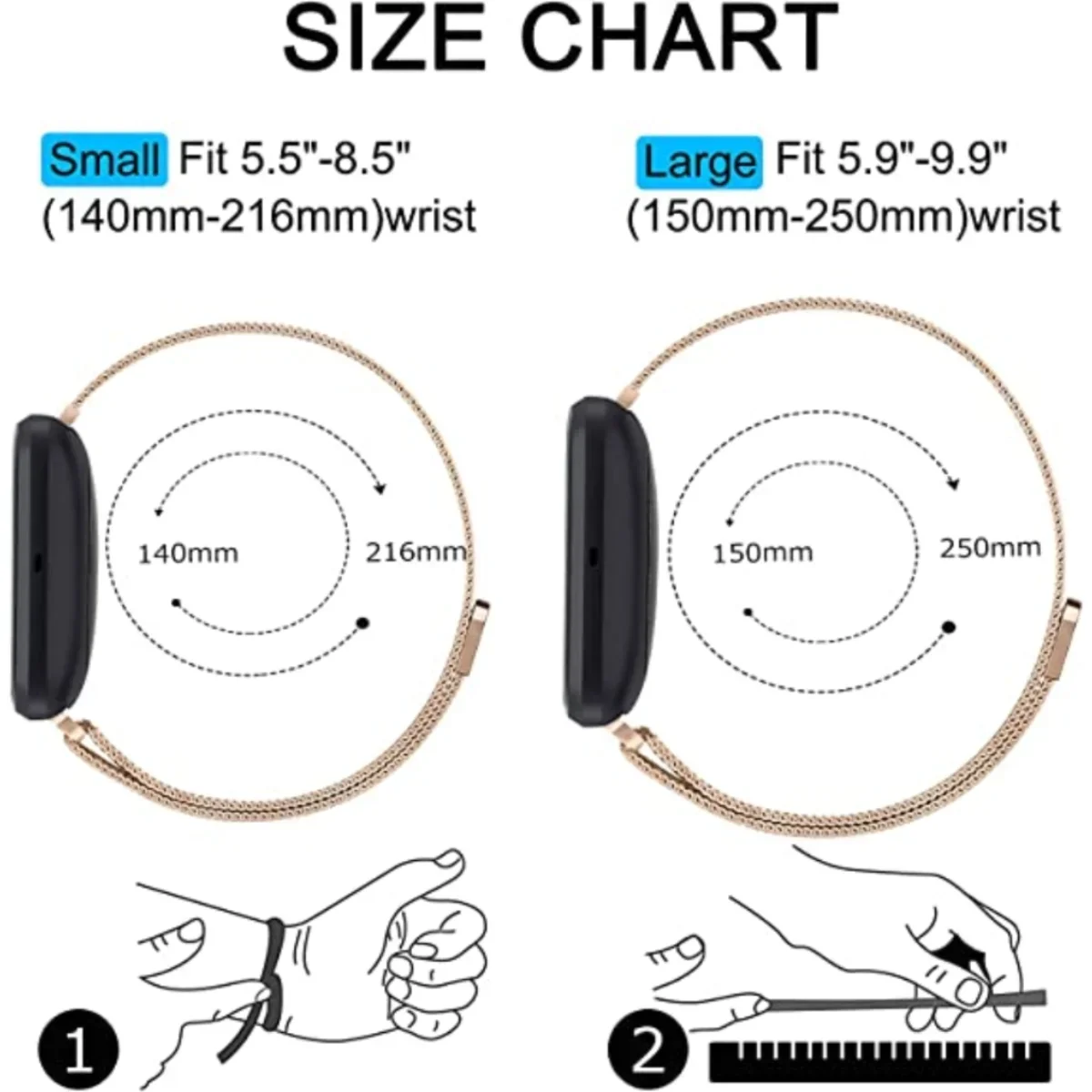 Milanese Magnetic Loop Stainless Steel Wristband Replacement Bracelet