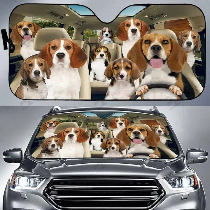 

Beagle Auto Sun Shade Car Windshield Window Cover Sunshade