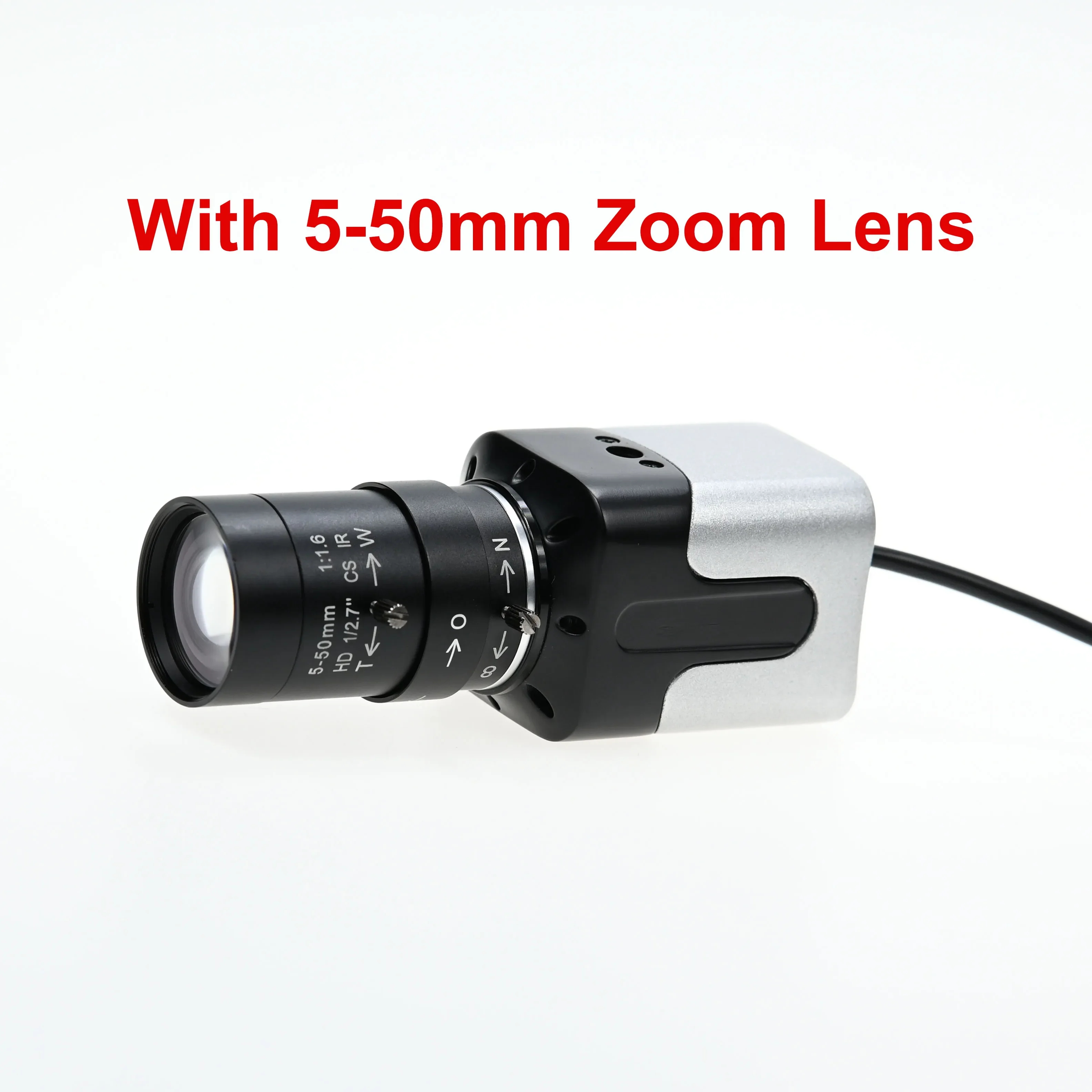 120FPS Global Shutter USB Camera 720P, OV9281,Monochrome,1MP Webcam 1280x720,With 5-50mm Varifocal CS Lens ,Capture High Speed