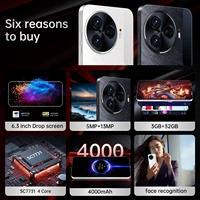 FUFFI-Camon 30 Pro,Smartphone,6.3 inch,4000mAh,3+32GB ROM,Google Play Store,Mobile phone, Android,Cellphones 2