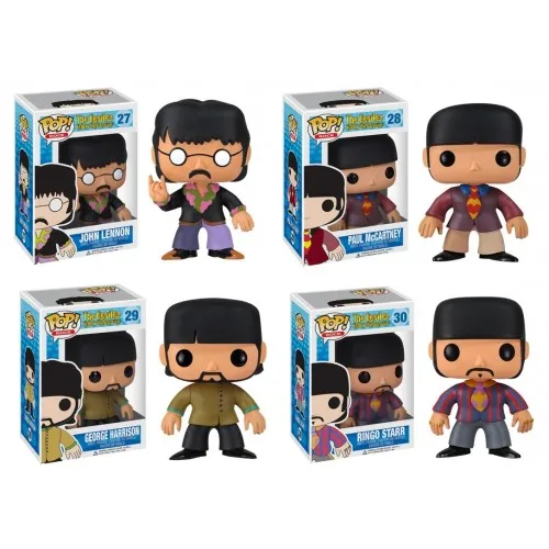 thumbnail image 2 of Funko Pop Nuevos juguetes de The Beatles John Lennon Paul MCcARTNEY GEORGE HARRISON RINGO STARR BLUE MEANIE 27 28 29 30 Figura de vinilo Juguete, 2 of 5