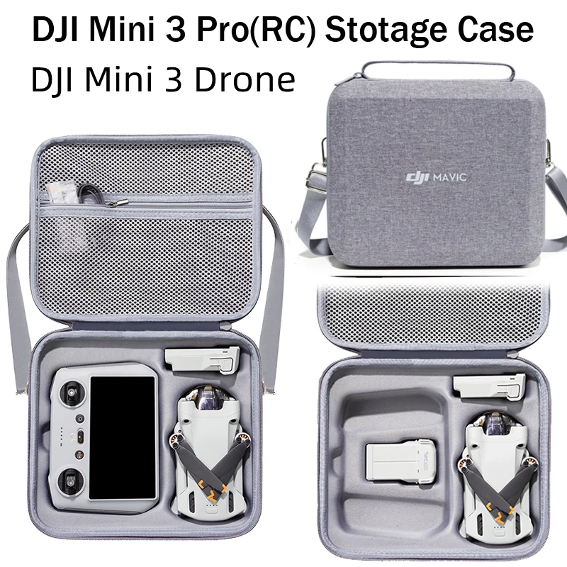 Storage Box for DJI Mini 3 Pro/Mini 3 All-in-One Shoulder Bag Carrying Case for Mini 3 RC&RC N1 Protective Box Accessories Case