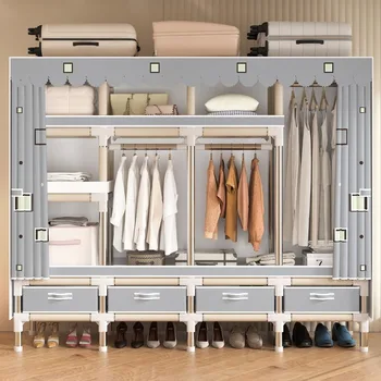 Portable Wardrobe, Freestanding Closet Hanging Organization 1