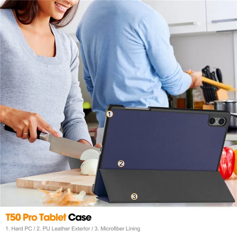 Capa Inteligente em Couro Magnético Trifold Capa para Tablet Teclast T50 Pro 2023 11 2023 - Imagem 4