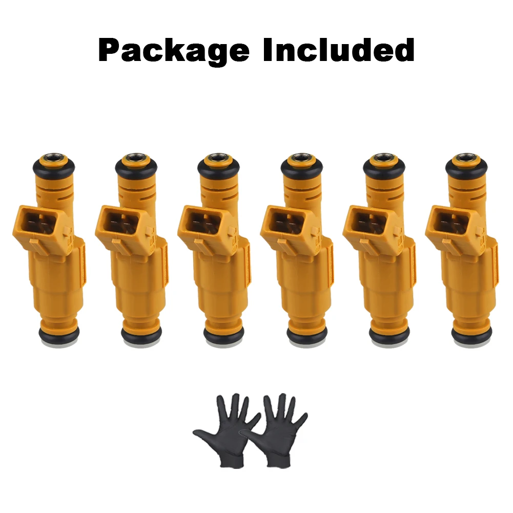 6pcs car fuel injectors 0280155710 fit for jeep cherokee grand cherokee