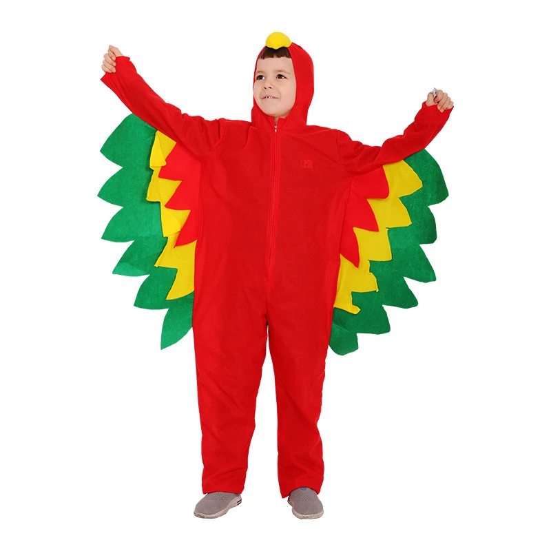 

Children's Cosplay Role-playing Cartoon Costume Halloween Kids Animated Parrot Jumpsuit Macaw Stage Performance Clothing
