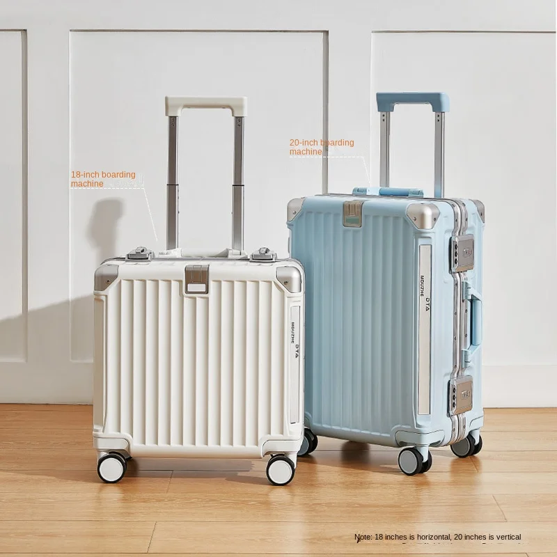 Suitcase on wheels Women's Boarding Bag 18-Inch Mute Password Travel Suitcase Men's 20-Inch Trolley Case Trolley Luggage bag