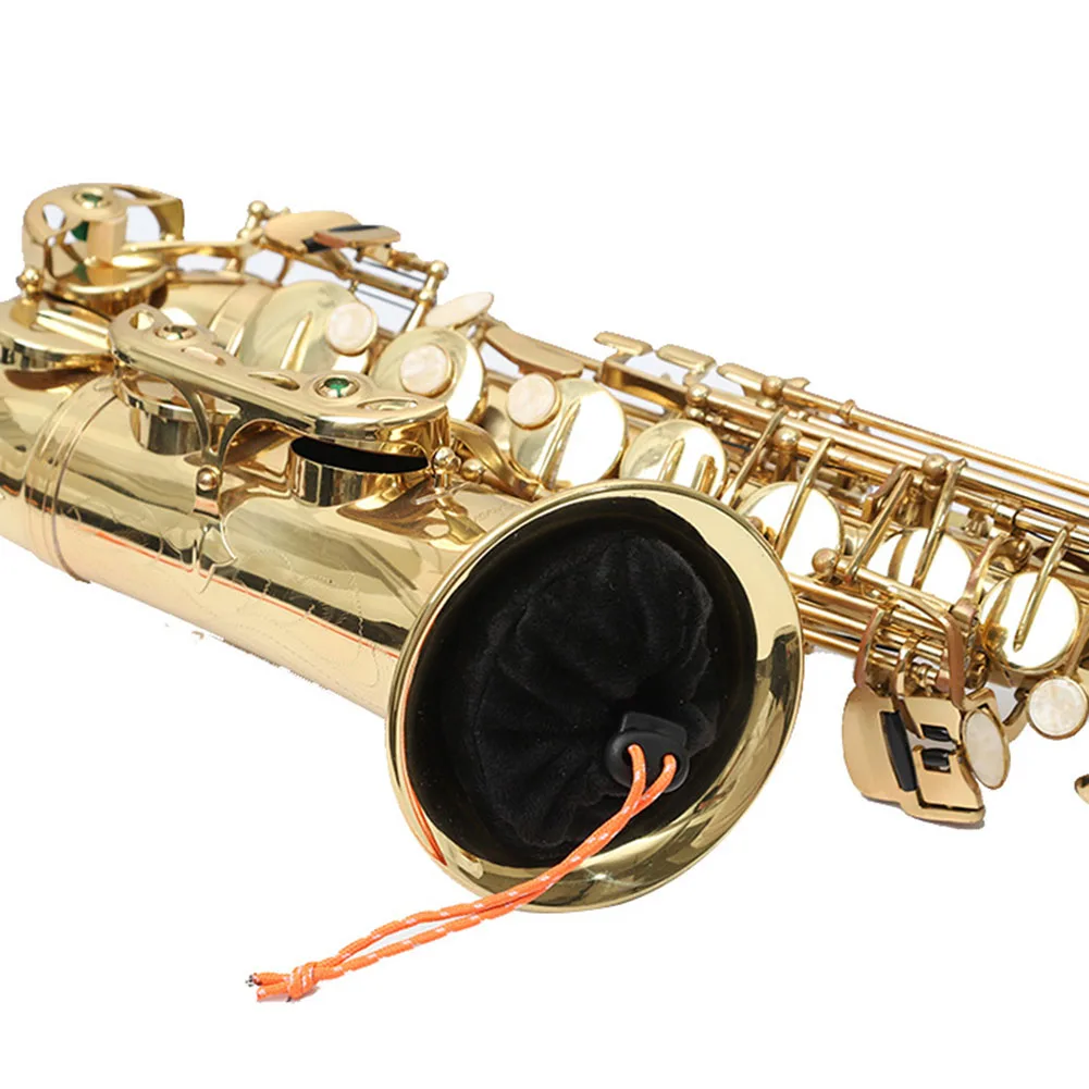 

Новая практичная сумка для хранения саксофона, 1 шт., аксессуары, черные чехлы из хлопка для альт-тенор, детали переносной саксофон