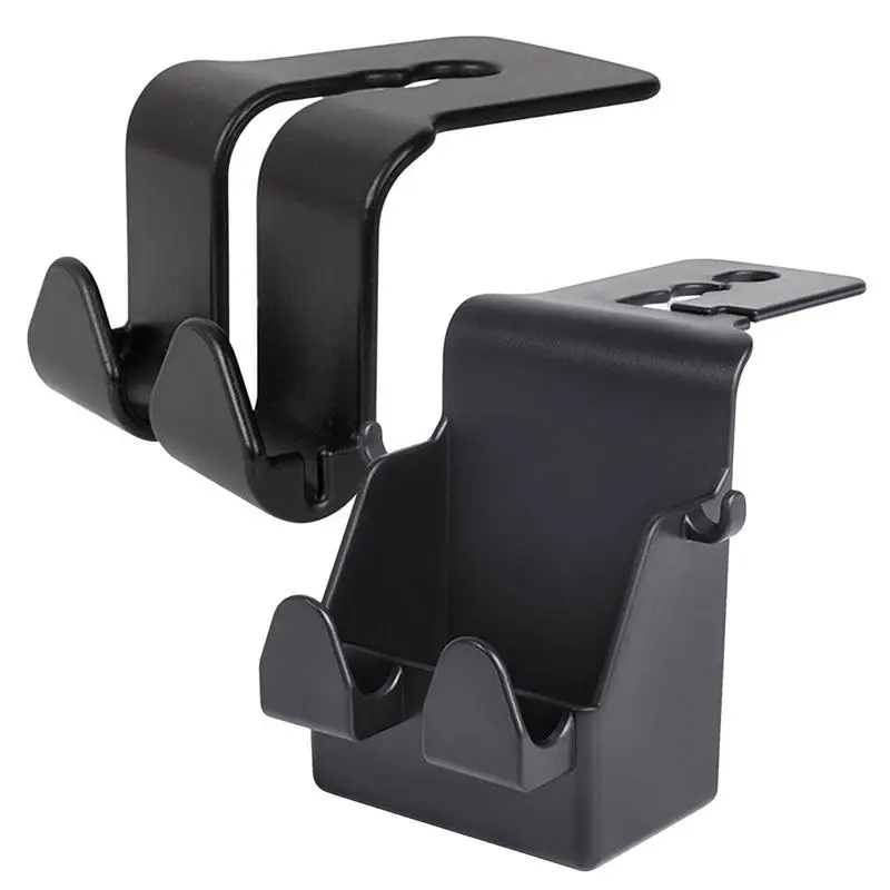 

Concealed Headrest Car Bag Hooks Double Hook Design Car Clips Headrest Organizer Holder Back Seat Purse Hook Hanger