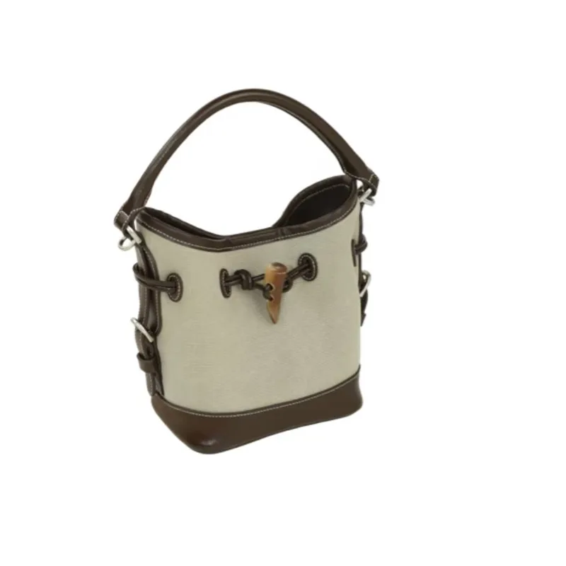 Fashion Linen Fabric Bucket Bag simple Style Crossbody Bag Handbag Women Shoulder Bag Luxury Designer Handbag bolsos 2025