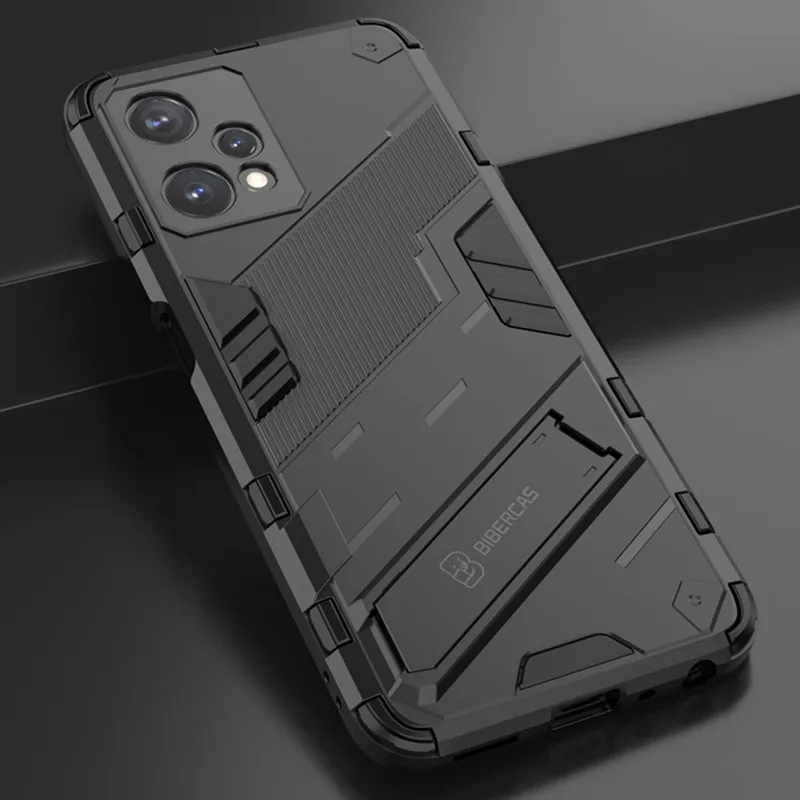 Funda Protectora Para OPPO A91 | TPU+PC Resistente A Golpes | Con Soporte Plegable | Color Azul Oscuro