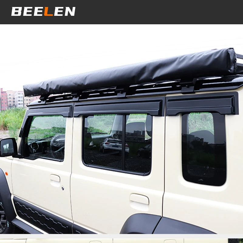Car Window Visor Car Window Deflectors For Suzuki New JIMNY 5 door Window Visor Sun Rain Wind Deflector Awning Shield Vent Guard Shade Cover