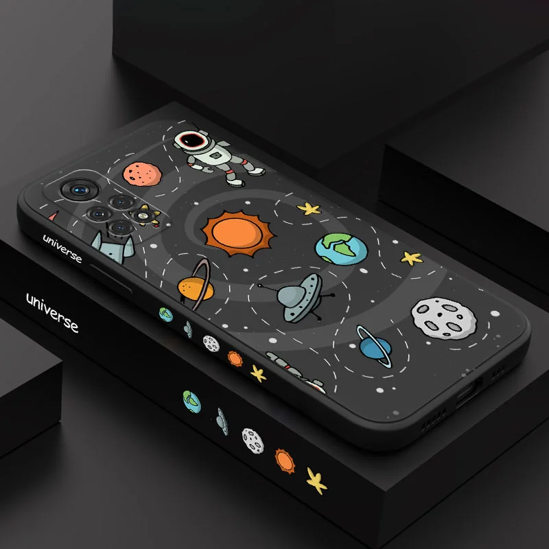 Astronaut-Themed Liquid Silicone Phone Case