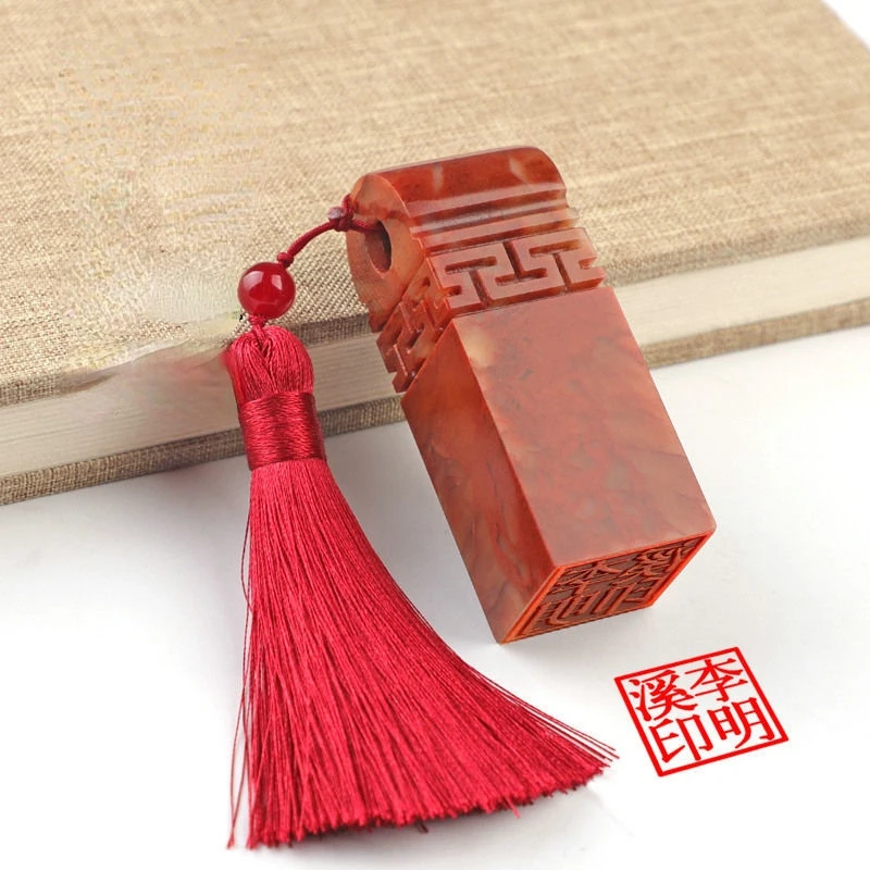 

Customized Name Stamp Personal Name Stempel Chinese Calligraphy Painting Stamp Natural Stone Portable Stellos Clear Stamps Sello