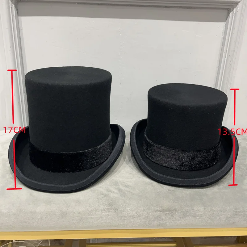 British wind in Europe and the gentleman cap stage performance top hat retro fashion and personality President hat cap 2 British wind in Europe and the gentleman cap stage performance top hat retro fashion and personality President hat cap 2