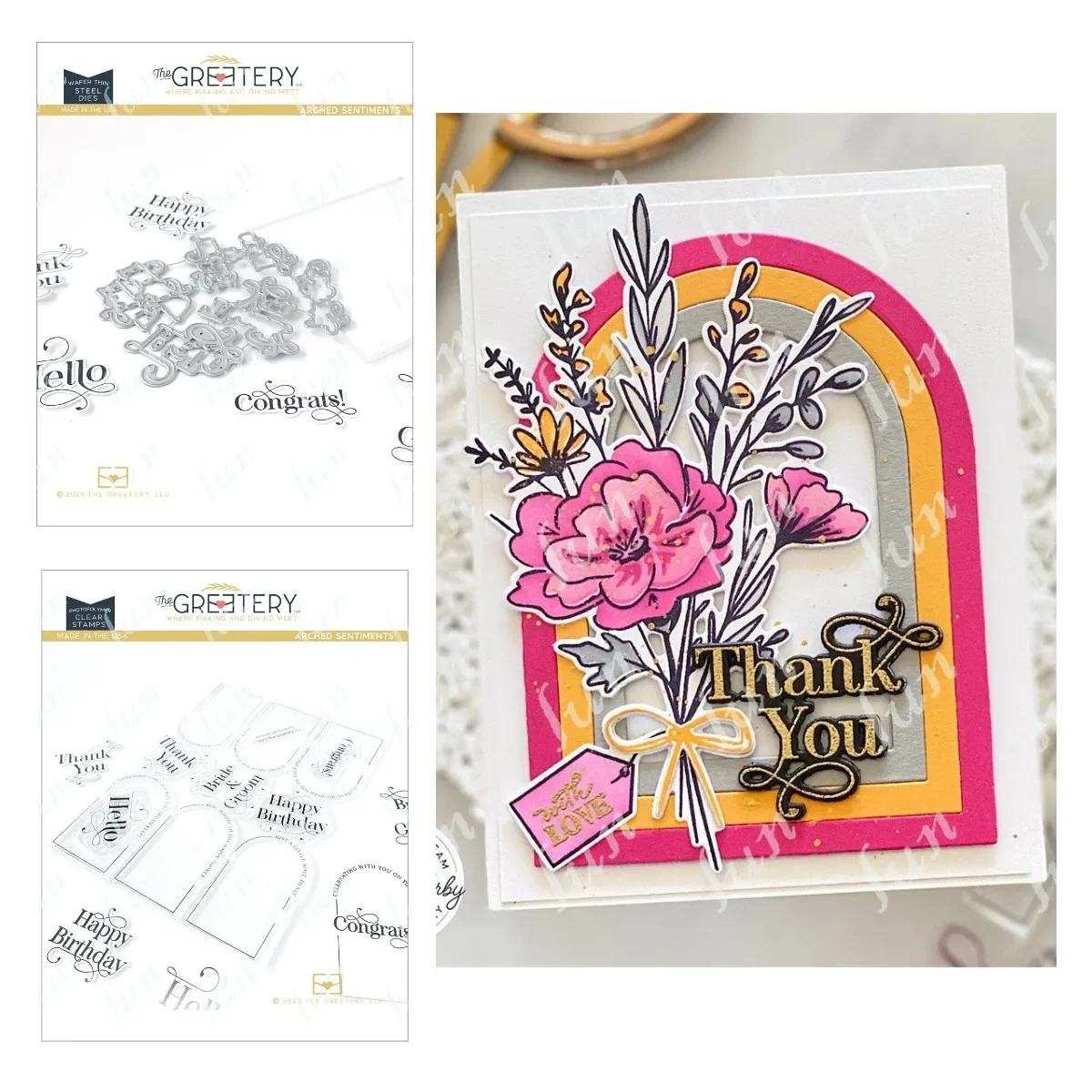 

Metal Cutting Dies Clear Stamps Mold for Diy Craft Making Greeting Card Scrapbooking Decoration Arched Sentiments Die Template