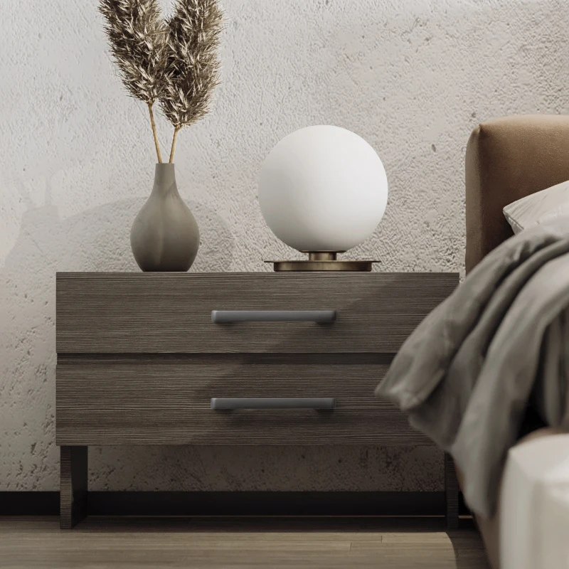 Furniture Handles Aluminum alloy cabinet handle gray wardrobe handle makeup table 96mm/128mm storage room cabinet handle