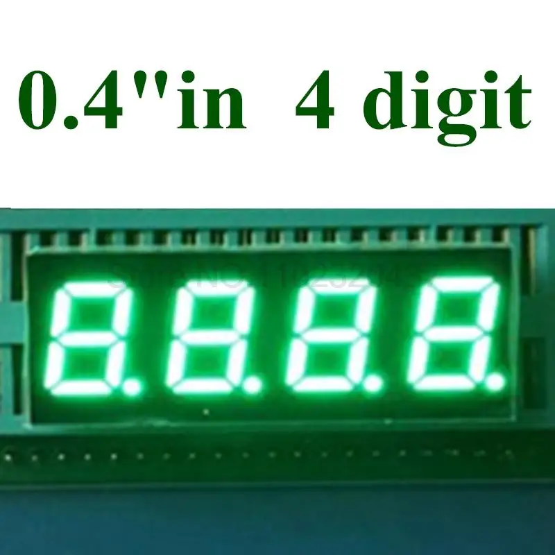 

20PCS 0.4 inch 4 Bit pure Green Digital Tube LED Display 7 Segment Common anode 0.4" 0.4in digital display