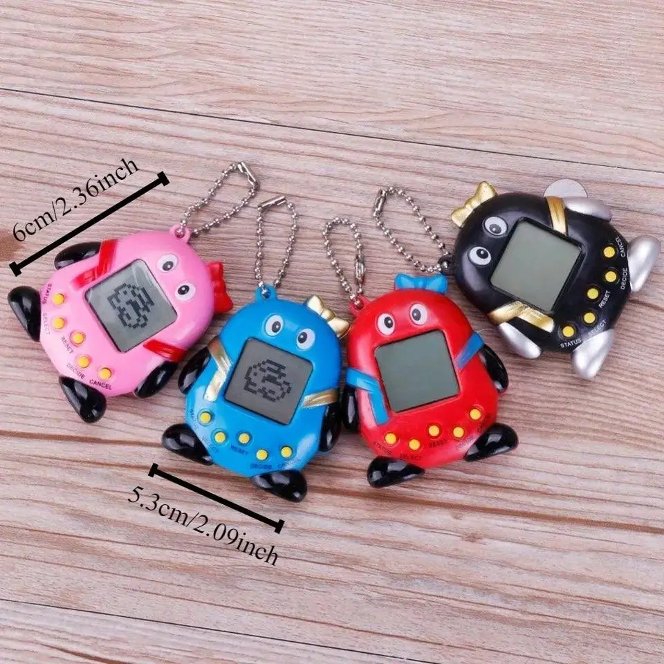 Penguin Shaped Electronic Pet Game Tamagotchi Toy 168 Pets In 1 Virtual Pet Electronic Toys Kids Creative Funny Gifts E Pet Toy 3