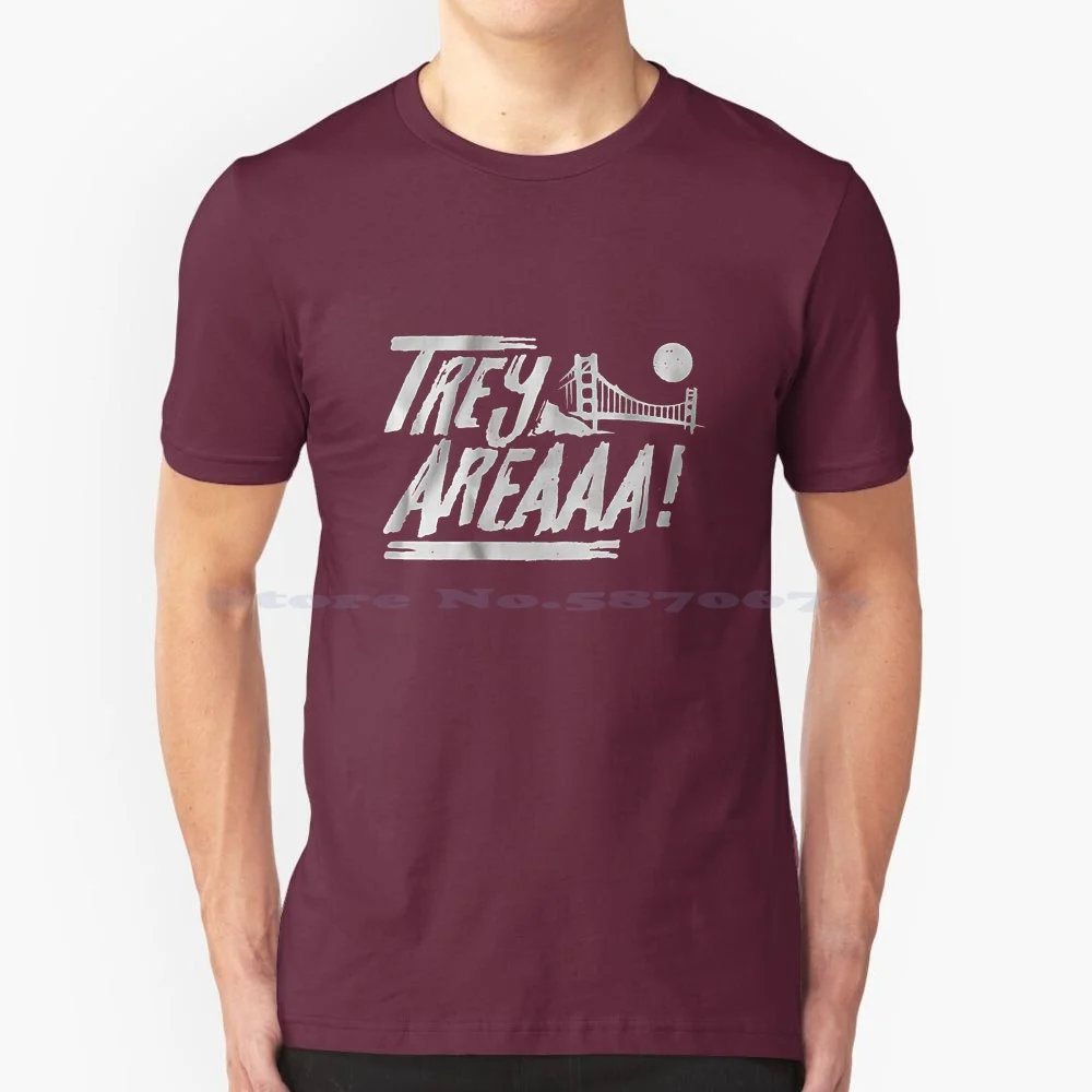 Trey Area T Shirt 100% Cotone Tee San Francisco Trey Lance Football 49Ers Niners Bay Area Sports Sf Joe Montana