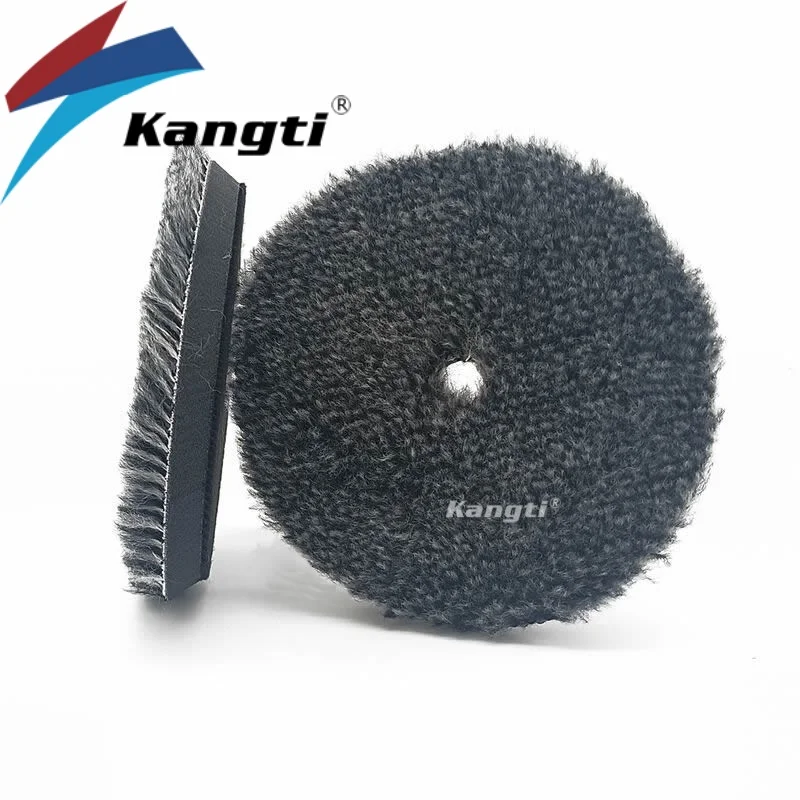 Kangti 3"/5"/6" Wool Polishing Pad High Density Lambs Woollen Polish Buffing Pad Car Polisher Buffing Waxing 3