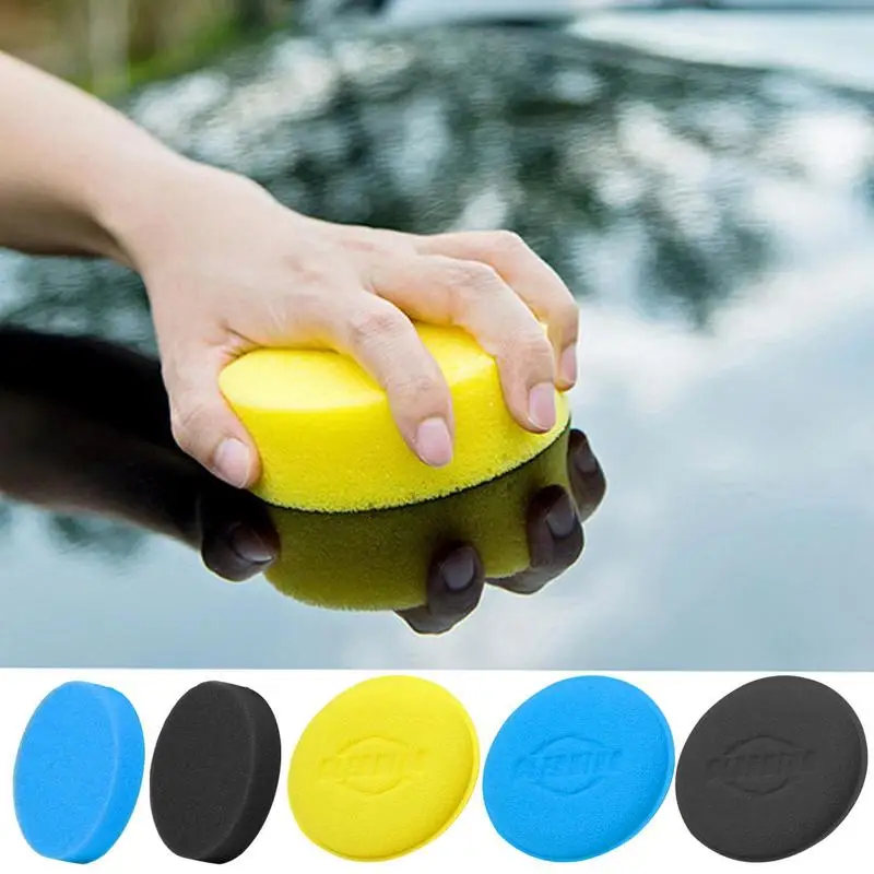 

Wax Applicator Pad Car Waxing Sponge Pad Polishing Kit Auto Detailing Sandpaper Buffing Sanding Disc Polisher For Car Truck