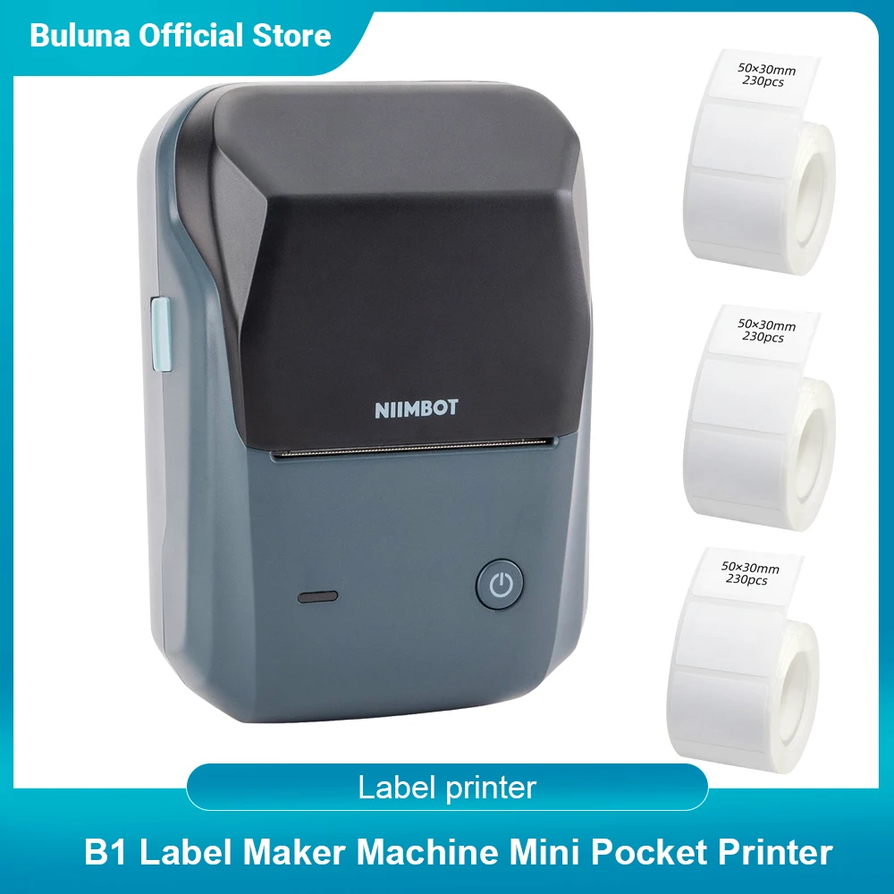 

NIIMBOT B1 Label Maker Machine Mini Pocket Thermal Label Printer All in One BT Connect Price Tag DIY Date Journal Study Sticker