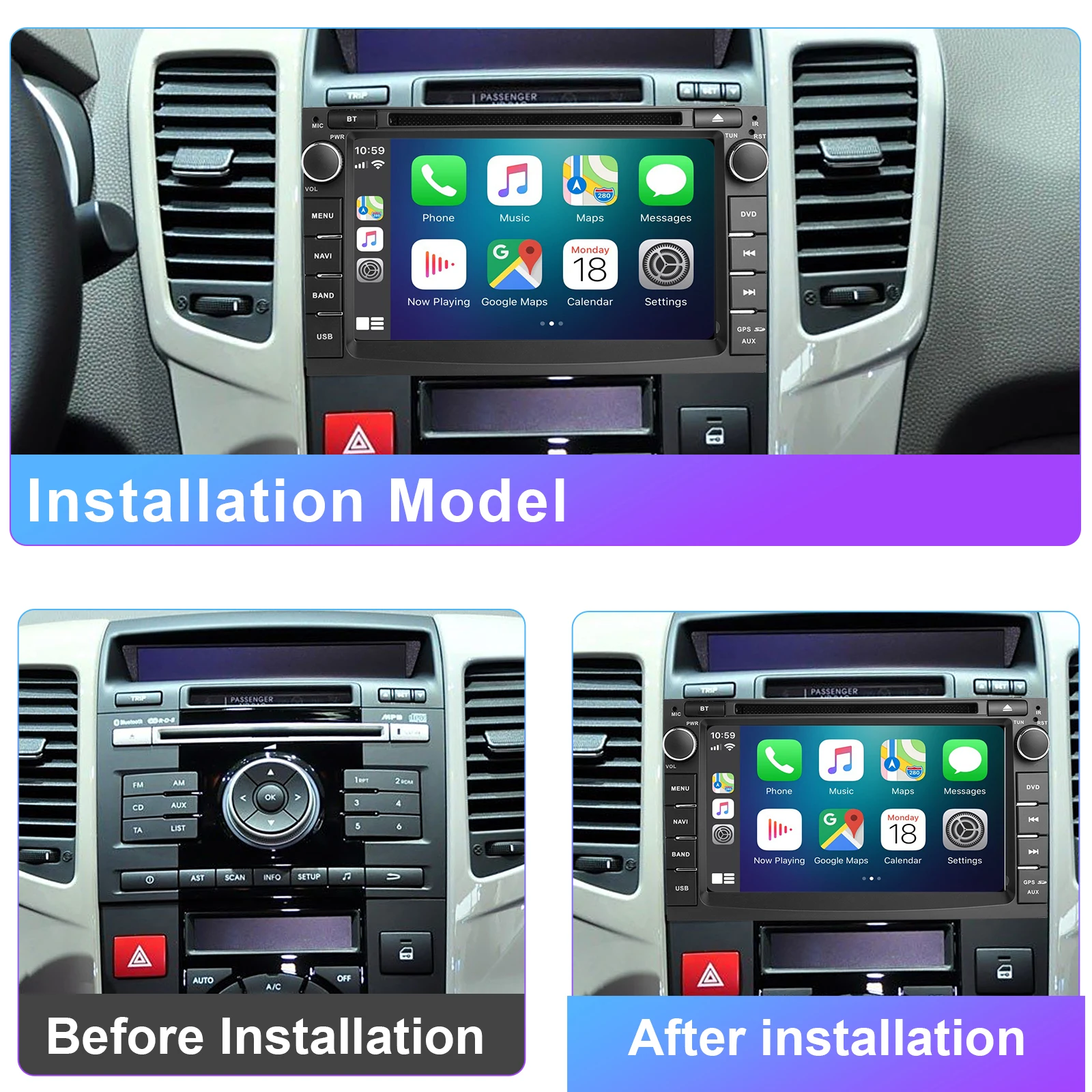 Android Car Radio For Kia Ceed 2010-2012 Multimedia Player Supports CarPlay, And