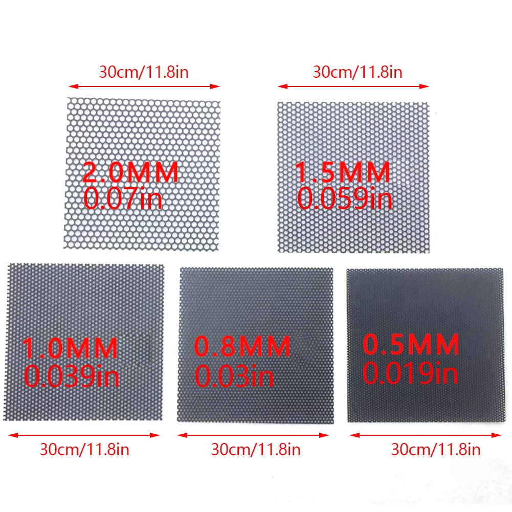 30CM Computer Dustproof Mesh DIY PVC Network Net Case Dustproof Cover PC Case Fan Cooler Dust Filter Chassis Dust Net Cover 6