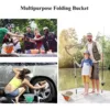 Beach Toys Kids Foldable Bucket Widely Use for Car Garden with Collapsible Shovel Rake Set Sand Molds Summer Outdoor for Kids 3