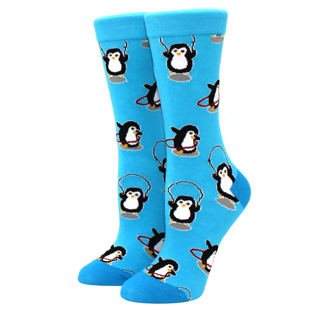 Colorful Women's Cartoon Animal & Fruit Socks - Cute Kawaii Trendy Harajuku Happy Socks