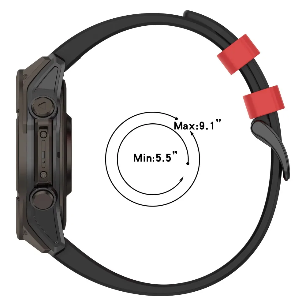 Versatile Quick Fit Silicone Strap - 22mm/26mm - Comfortable and Durable Bracelet