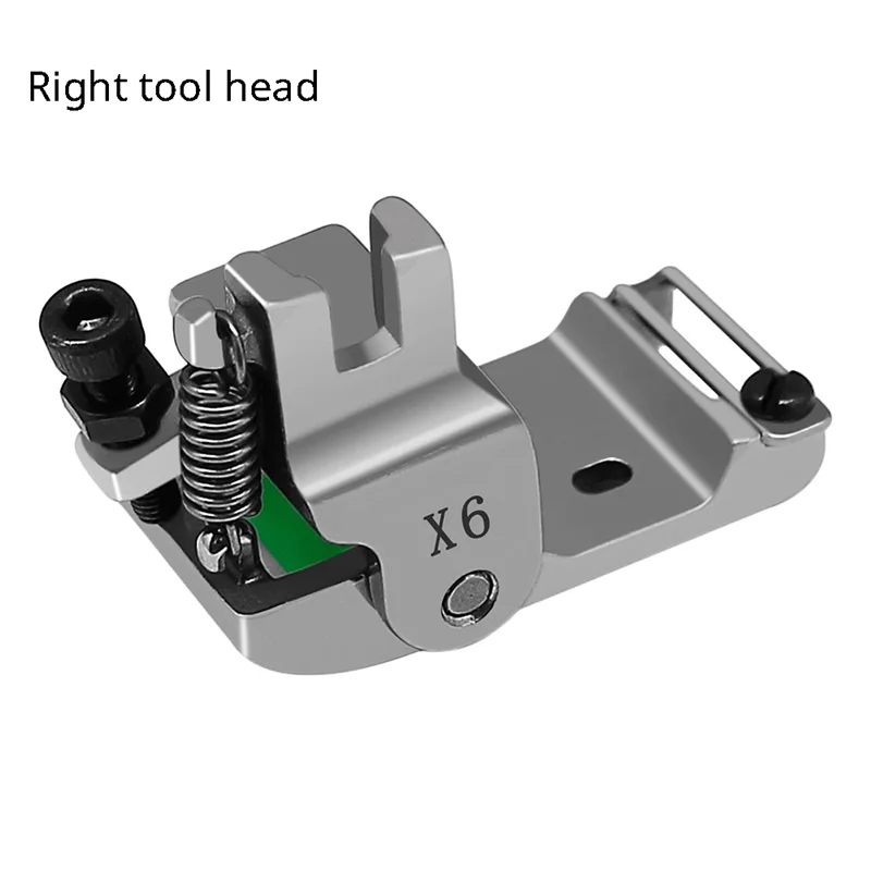 X6 Adjustables Edge Guide Rolled Hem Feet 0.1-12.5Mm, Roller Hemmer Press Foot For Industrial Lockstitch