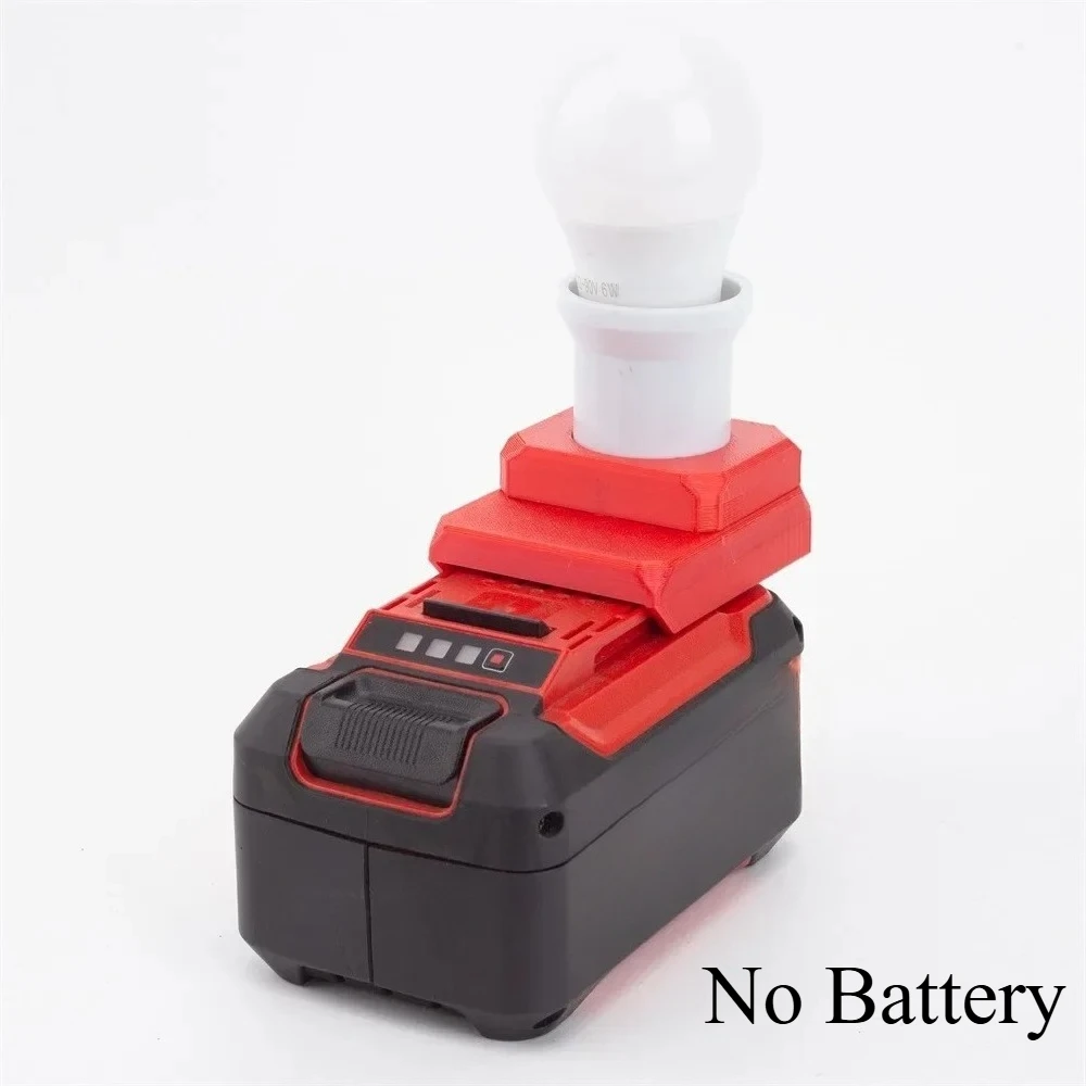 Portable LED Work Light for OZITO 18V X-Change Li-ion Battery E27 Base Adapter Wear 5W Ball Bulb for Camping Light camping light portable lanterns camping lamp camping lantern