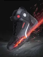  SCOYCO Summer Motorcycle Boots Botas Moto Microfiber Leather Motocross Off-Road Racing Boots Motorbike Riding Shoes Men Boots 