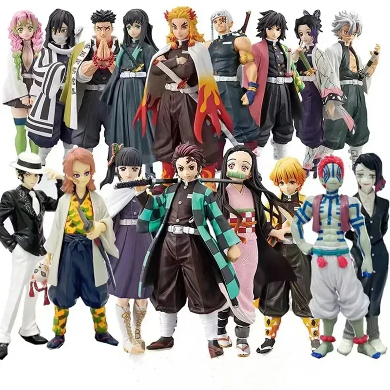 

Anime 16CM Demon Slayer Action Figurine Kimetsu No Yaiba Figure Kamado Tanjirou Nezuko Agatsuma Zenitsu PVC Model Doll Toys