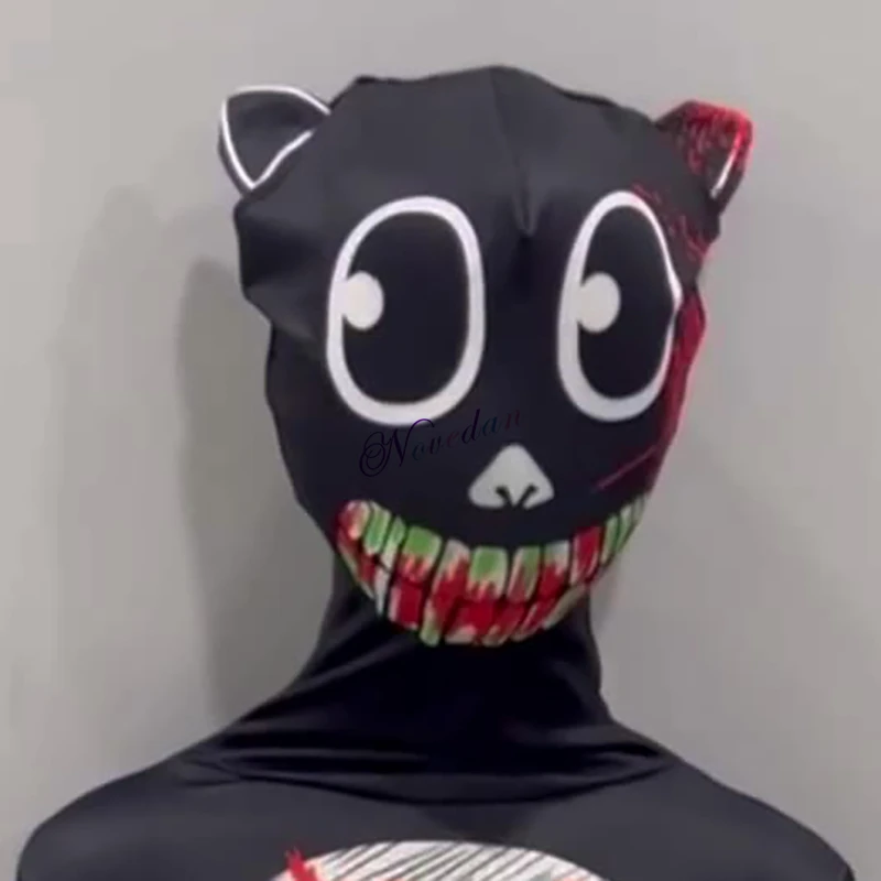 Black Cat Cosplay Siren Head Halloween Mask Costume Kids Anime