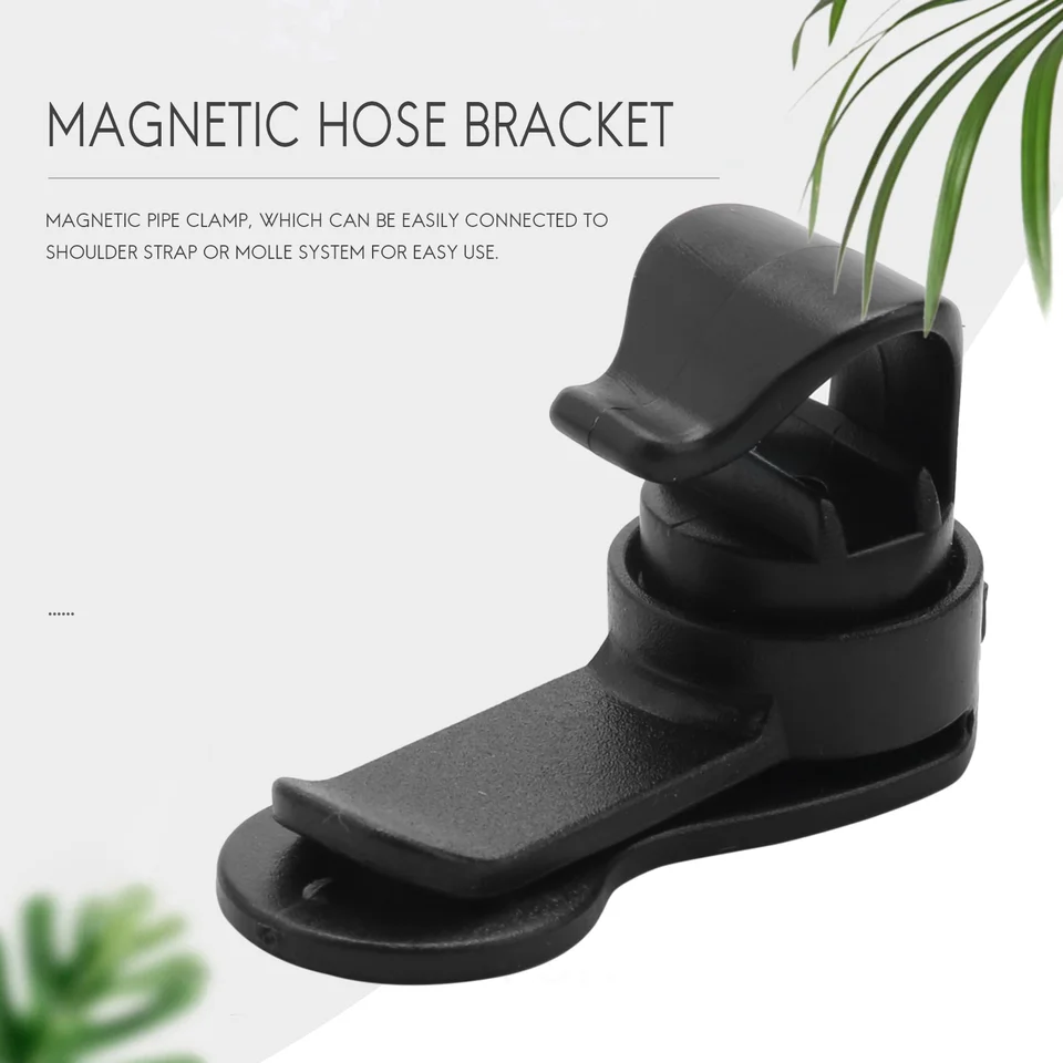 Magnetic Tube Water Bag Clip Water Bladder Hose Clip Hiking Motorcross Riding Hy
