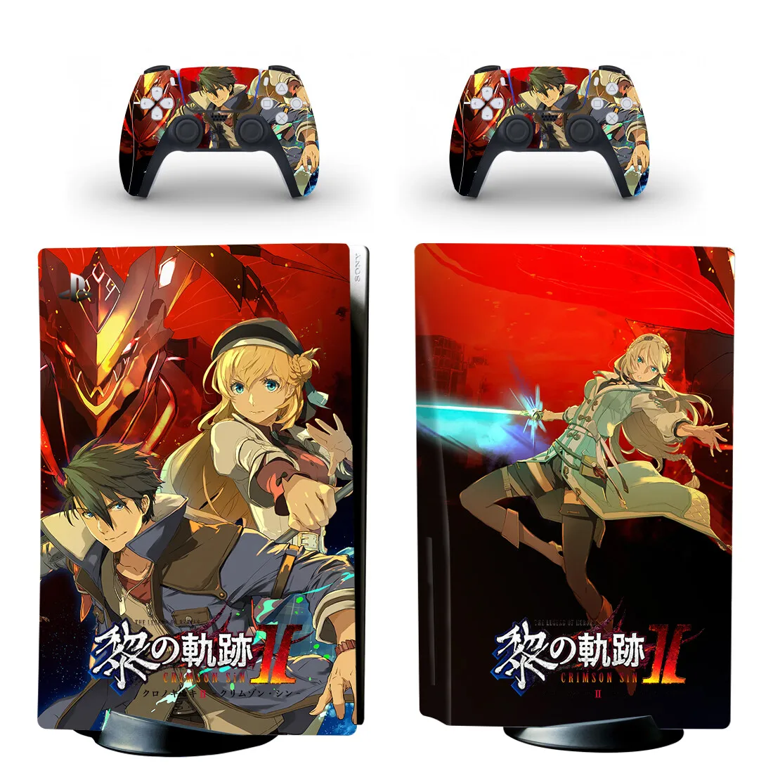 The Legend Of Heroes Kuro No Kiseki Crimson Sin Ps5 Disc Skin Sticker Decalcomania Cover Per Console E Controller Ps5 Disk Skin Vinyl