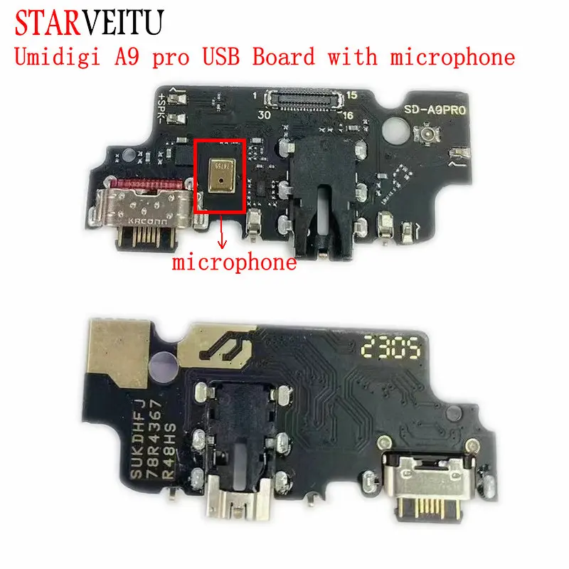

Для UMIDIGI A9 Pro USB для платы микрофон Dock Connector 6,3 "мобильный телефон Charger Circuits