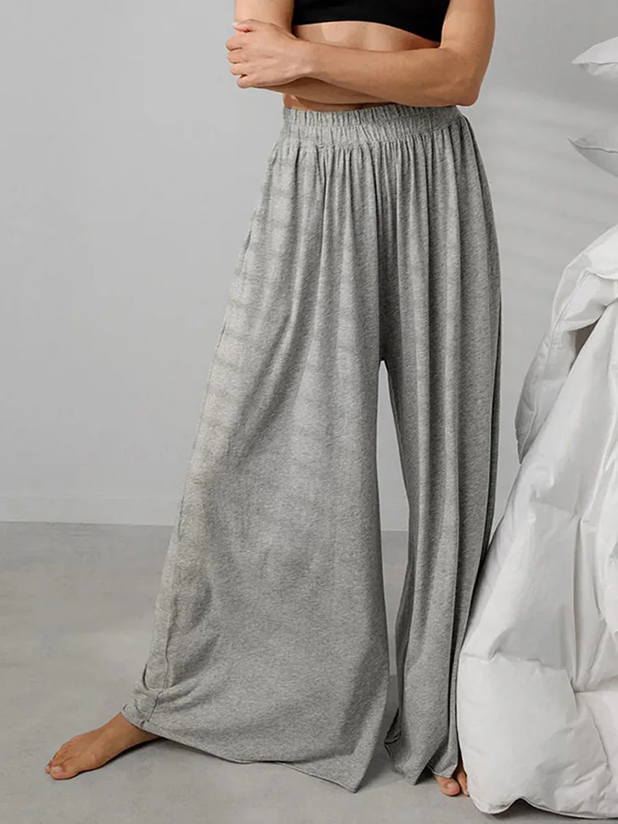 Bornladies  Autumn New Loose Pants Women's Fashion Hanging Wide Leg Pants Solid Color Casual Trousers