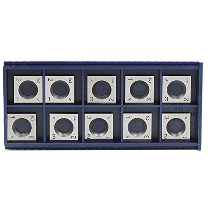 14mm Square Straight Carbide Cutter Insert,Pack of 10, Designed for