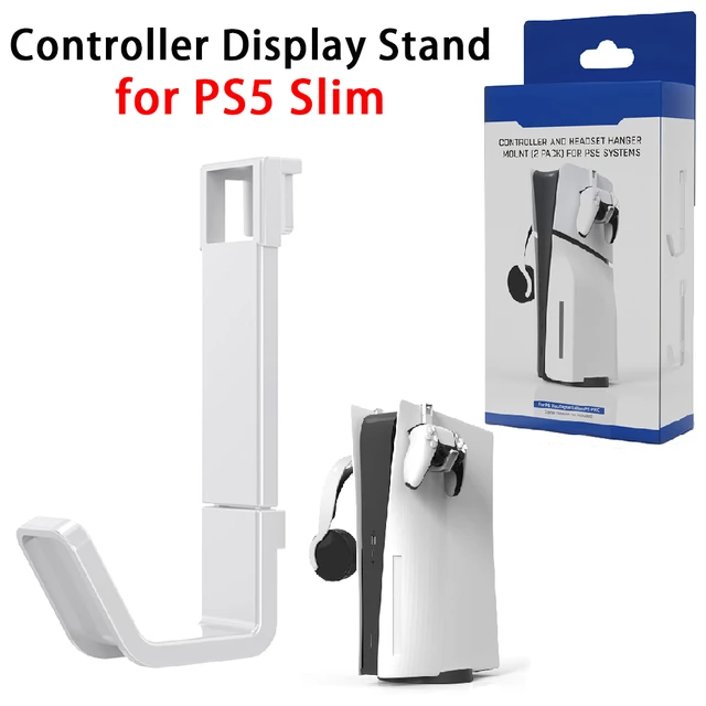 Soporte Vertical Horizontal para consola PS5 Slim, soporte de disco  delgado, gancho VR, auriculares, accesorios para PS5 - AliExpress