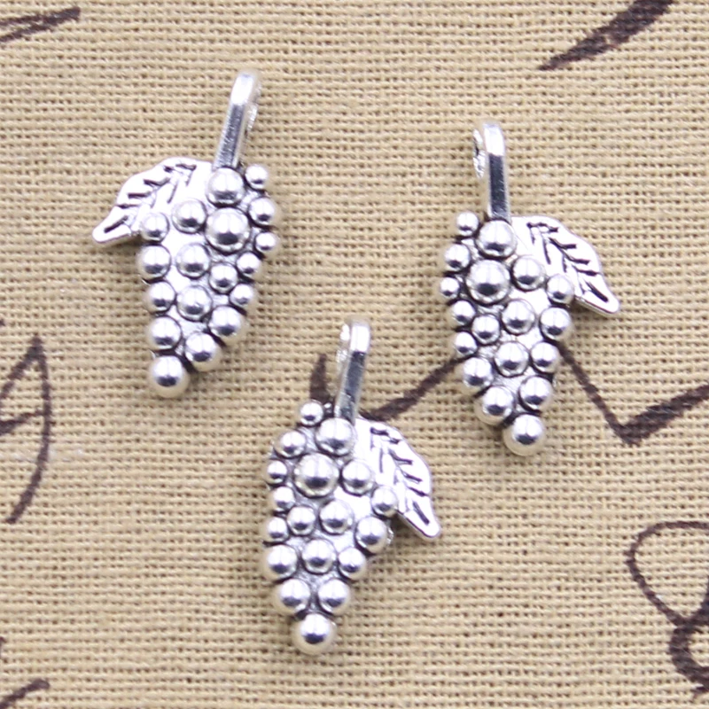 Fruit & Berry Antique Silver Pendants