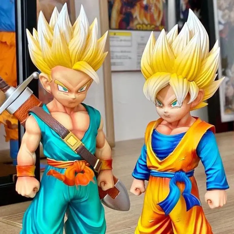 Dragon Ball Z Son Goku Trunks Vegeta Figure 18cm Bandai PVC Action Figure Model Toys Gifts
