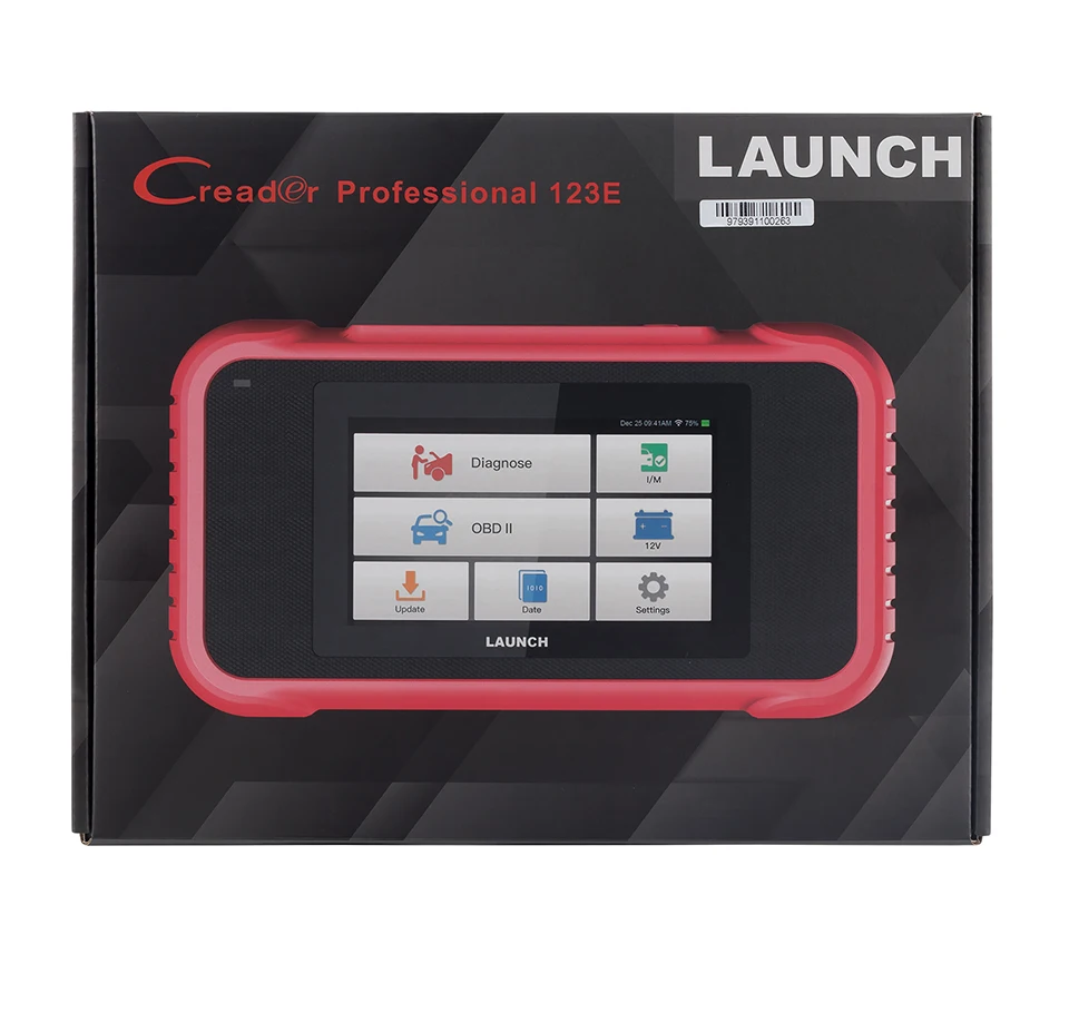 자동차 스캐너 런칭 CRP 123E 지원 시스템 진단, 엔진, ABS 에어백, SRS 및 전송 시스템, 전체 OBD2 기능